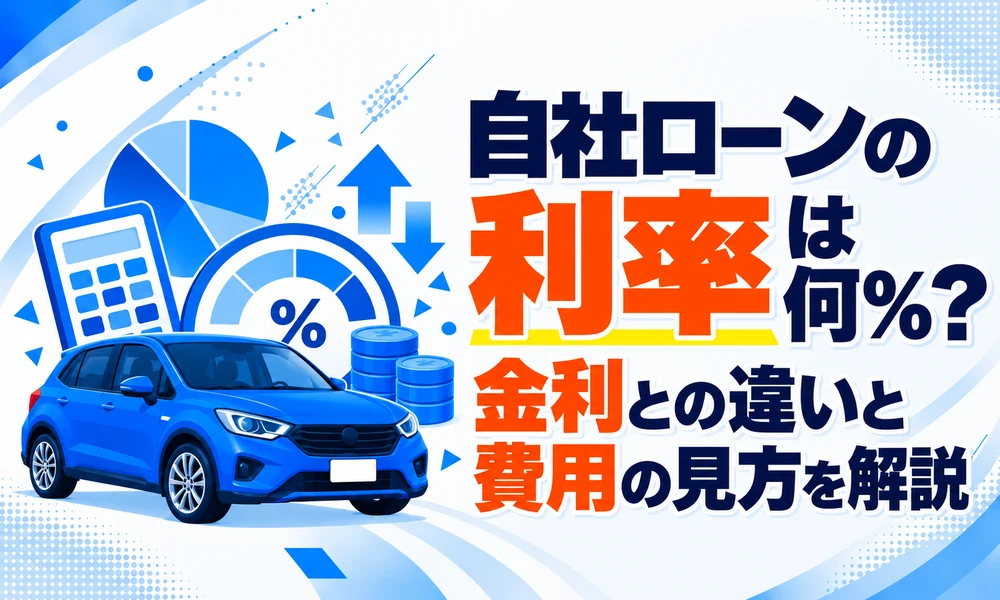 >自社ローンの利率は何%?金利との違いと費用の見方を解説